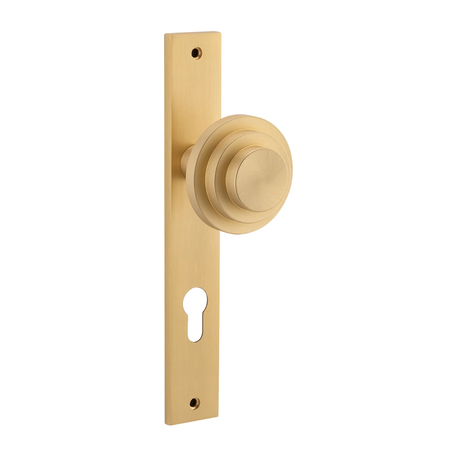 Bankston Sans Arc Zzzigurat Door Knob on Rectangular Backplate - Image 12
