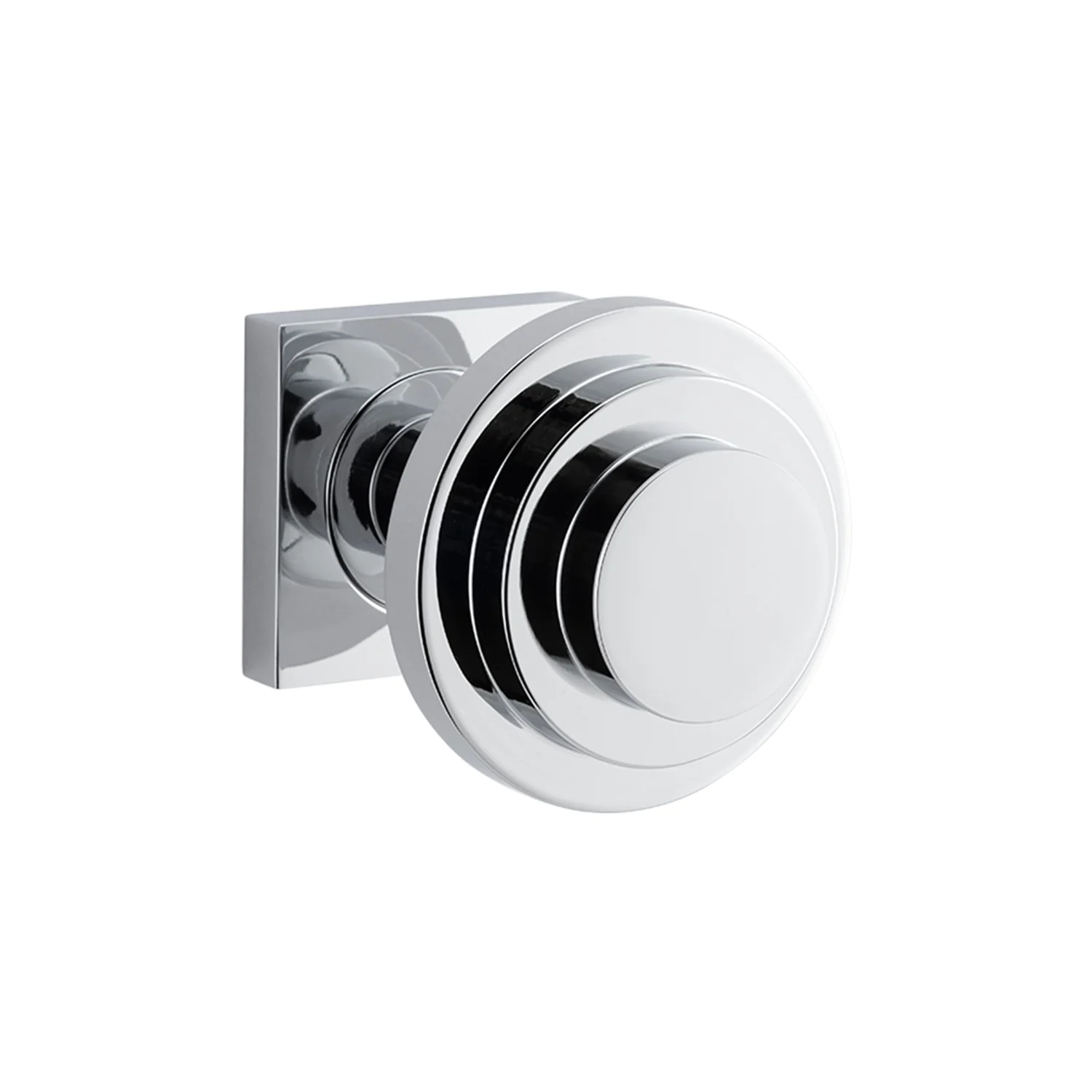 Bankston Sans Arc Zzzigurat Door Knob on Square Rose - Image 3