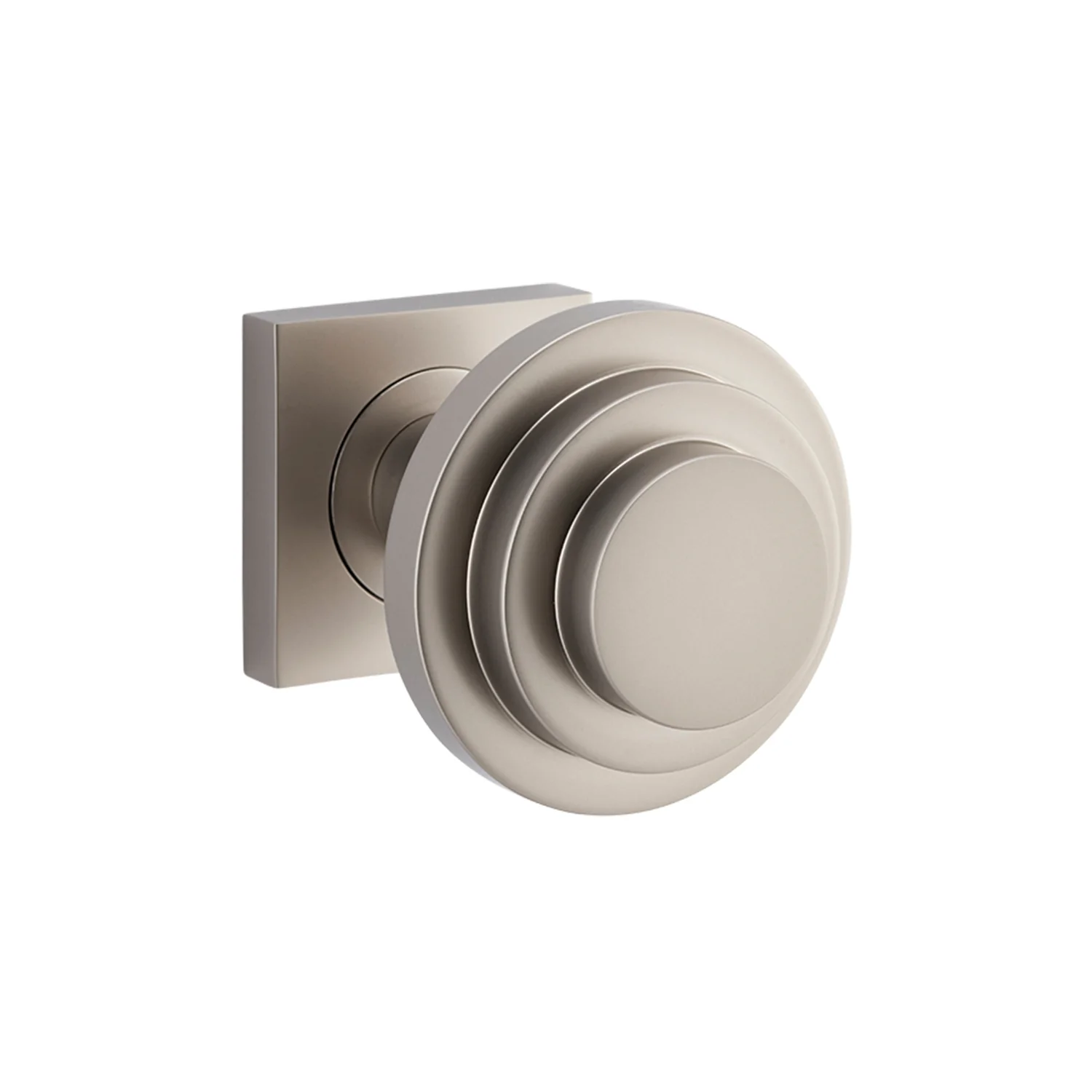 Bankston Sans Arc Zzzigurat Door Knob on Square Rose - Image 5
