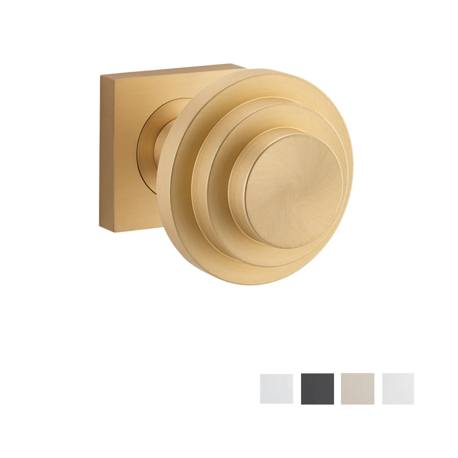 Bankston Sans Arc Zzzigurat Door Knob on Square Rose - Image 6