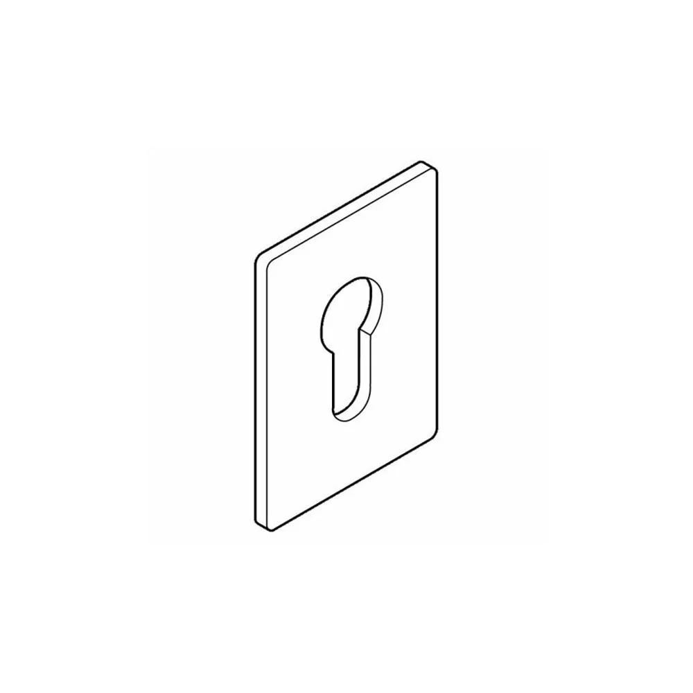 BDS SPEUROL Escutcheon Scar Plate Euro Cylinder 66x47.5x1.5mm Stainless Steel