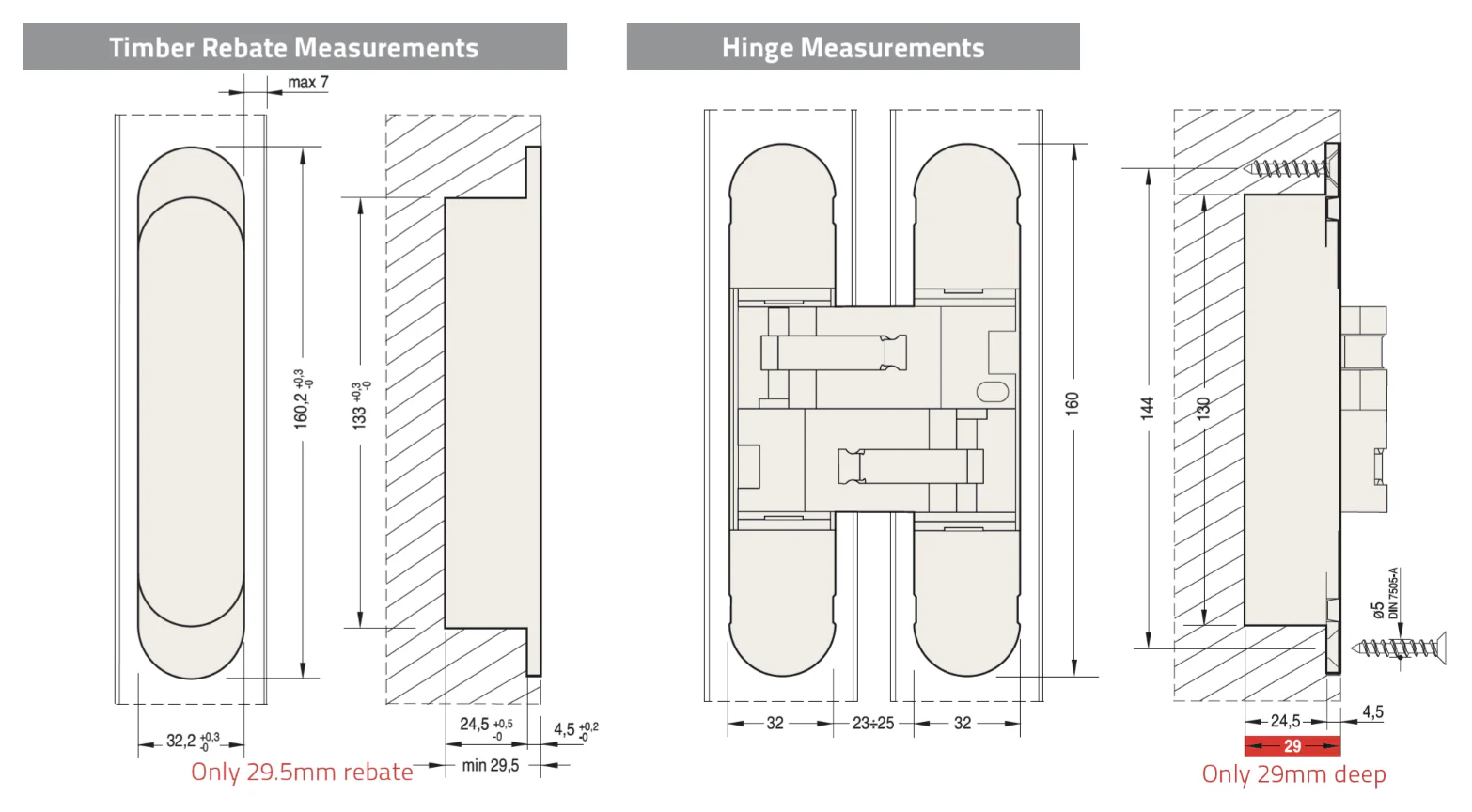 Bellevue Ceam Door Hinge 3D Invisible Concealed 150kg BAC1131 - Available in Various Finishes - Image 4