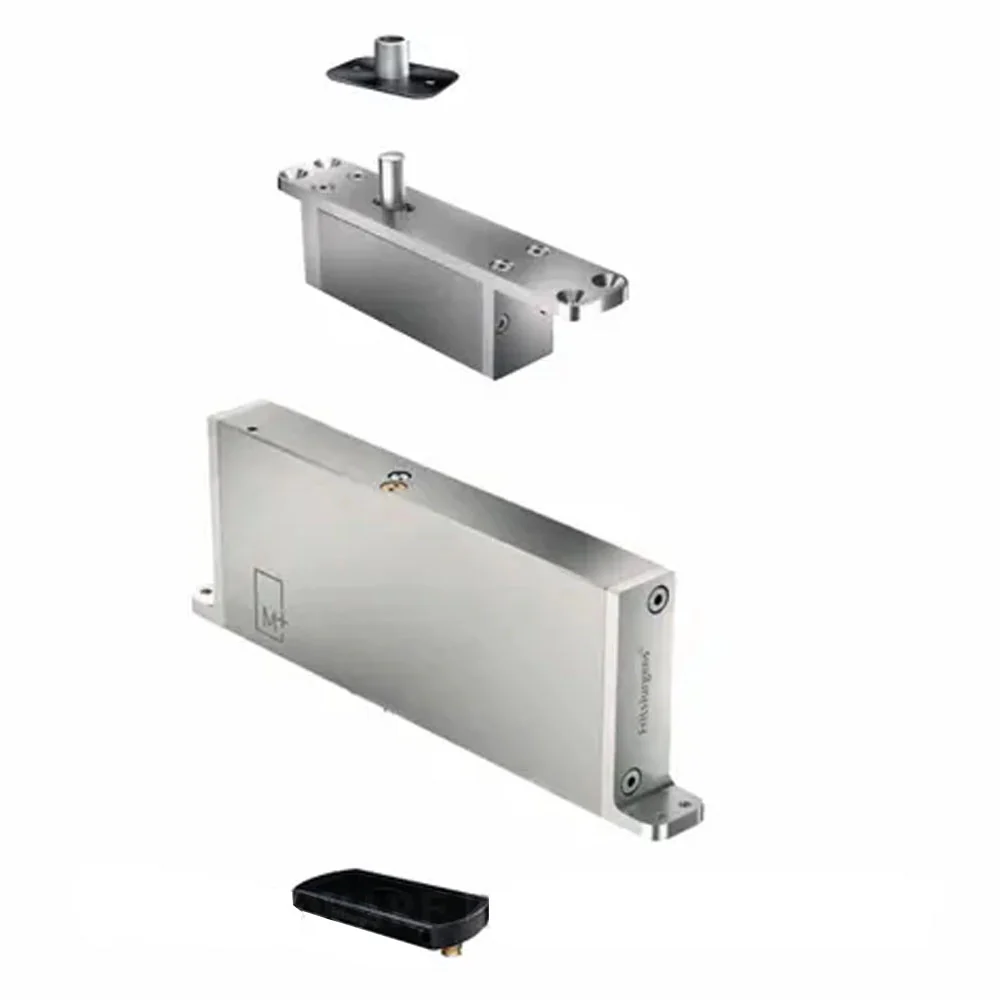 Fritsjurgens Full Kit System M+F | 70mm Min Pivot Point Squared Floor Plate PVD Black FJS/STM+70FSBK