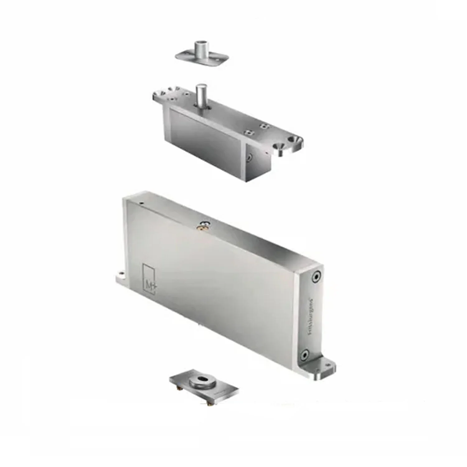 Bellevue Full Kit System M+C 70mm Min Pivot Point With Flush Squared Floor Plate SSS FJS/STM+70CFSSS