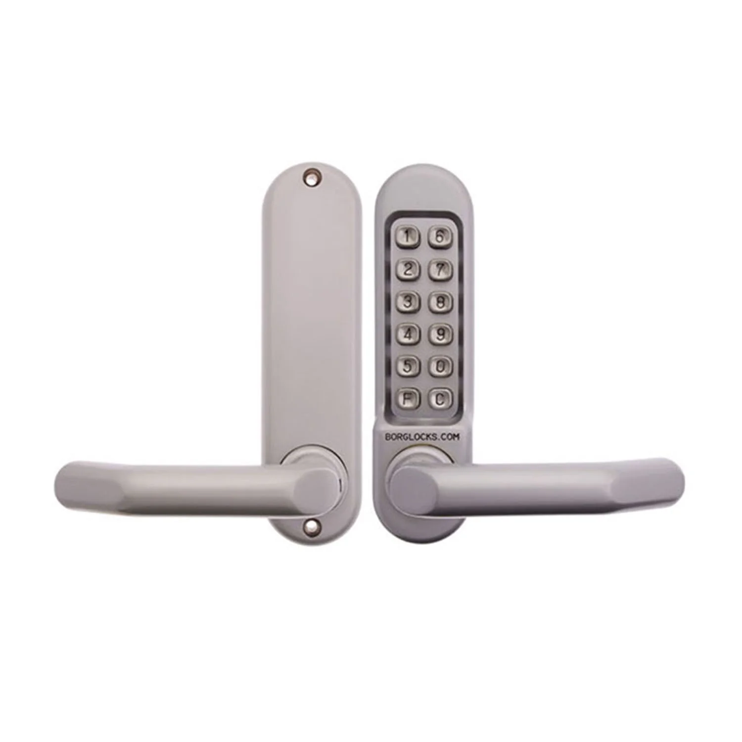 Borg Digital Door Lock Keyless Entry Fire Rated Satin Chrome BL5001SC