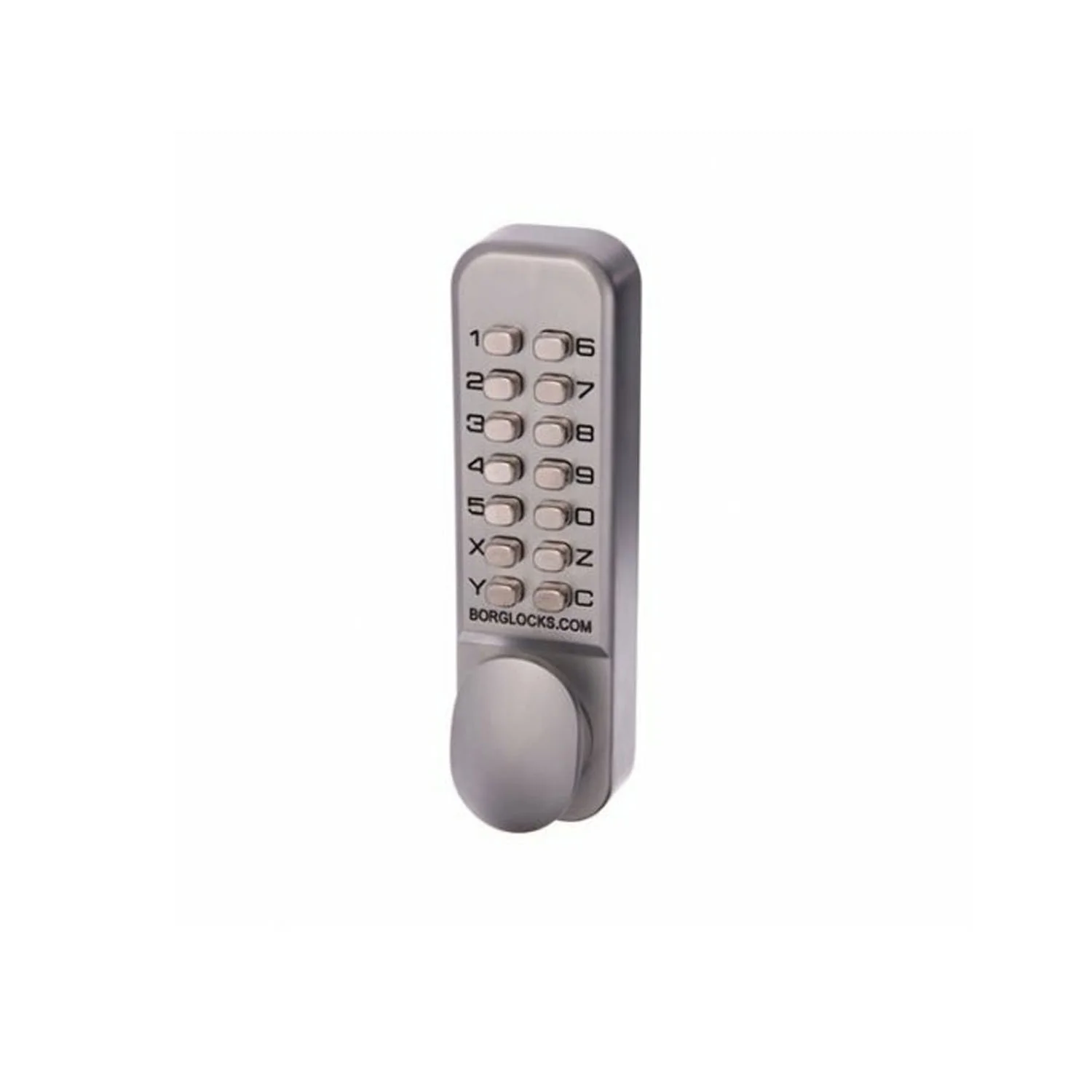 Borg Digital Door Lock Knob Keypad Only Keyless Entry Satin Chrome BL2000KSCNEW