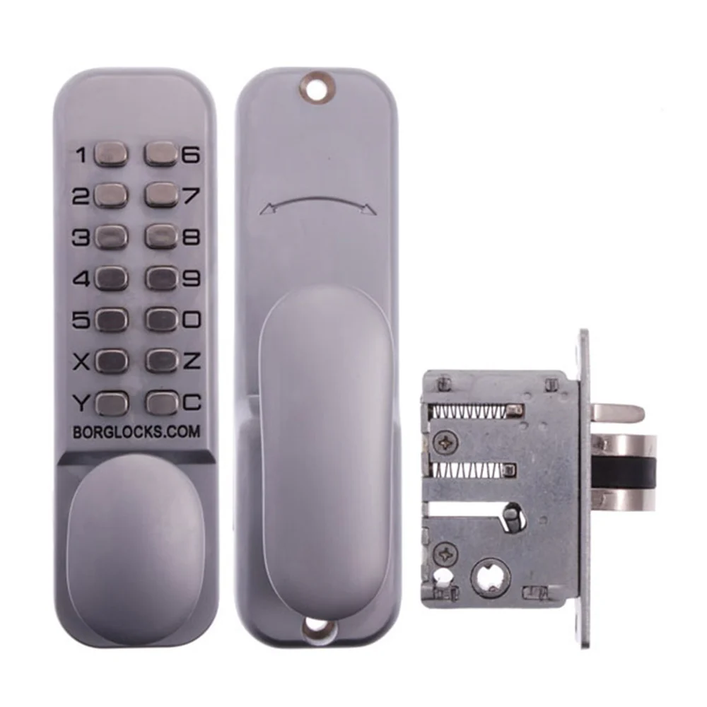 Borg Digital Door Lock with Hold Back 28mm Backset Satin Chrome BL2202SC