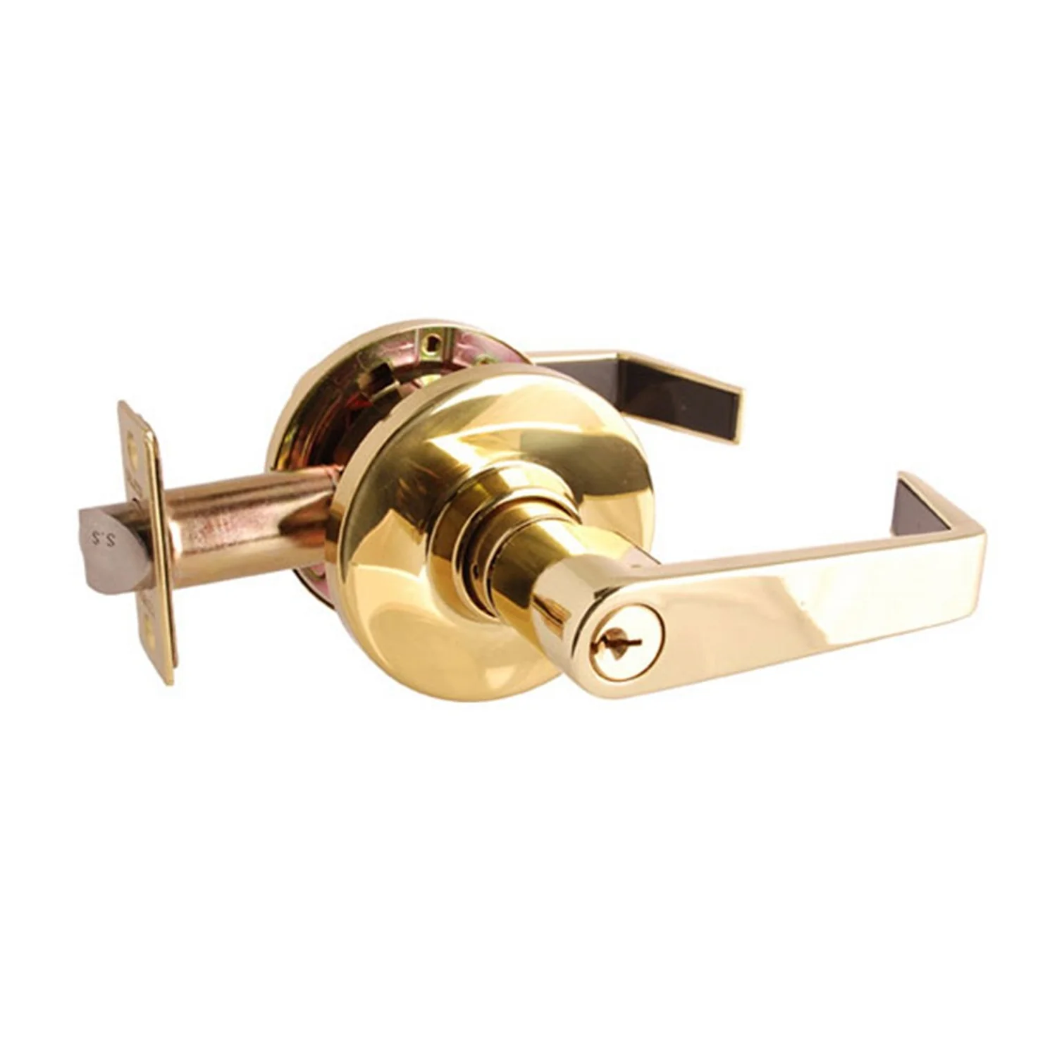 Brava Metro Classroom Lever Set Fire Rated 70mm Polished Brass EL6112PB70