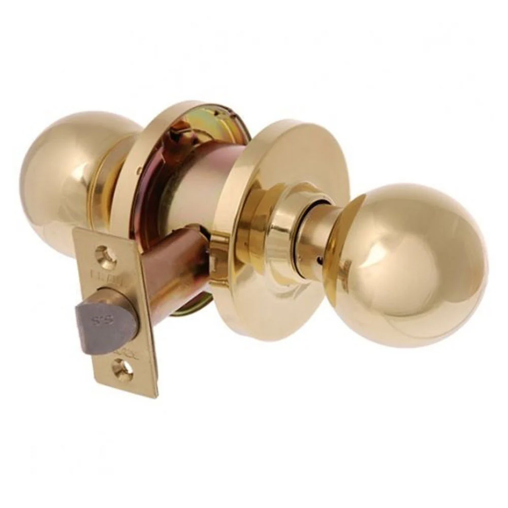 Brava Metro Passage Door Knob Set Fire Rated 60mm Polished Brass EA3182PB60