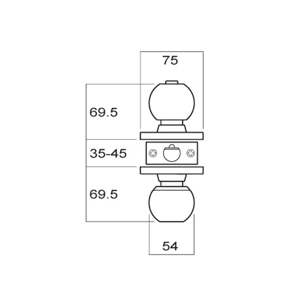 Brava Metro Passage Knob Set Fire Rated 60mm Satin Stainless Steel EA3082SS60 - Image 2