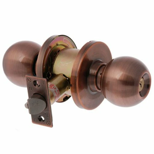 Brava Metro Storeroom Knob Set EA3762AC60 Fire Rated 60mm Antique Copper