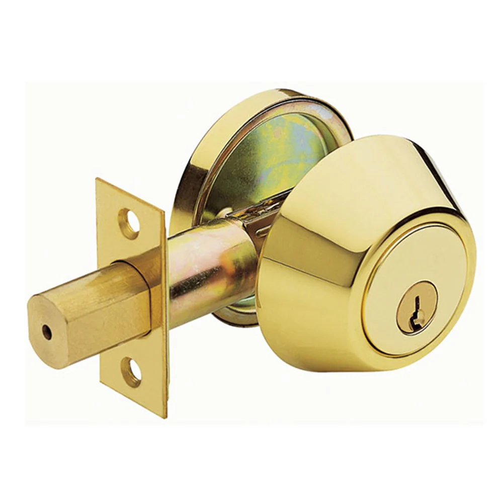 Brava Urban Deadbolt Single Cylinder 60-70mm Polished Brass Keyed Alike D371BKA