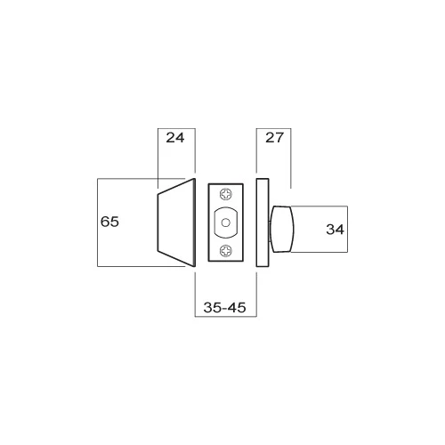 Brava Urban Deadbolt D361B Single Cylinder 60/70mm Stainless Steel Keyed Alike - Image 2