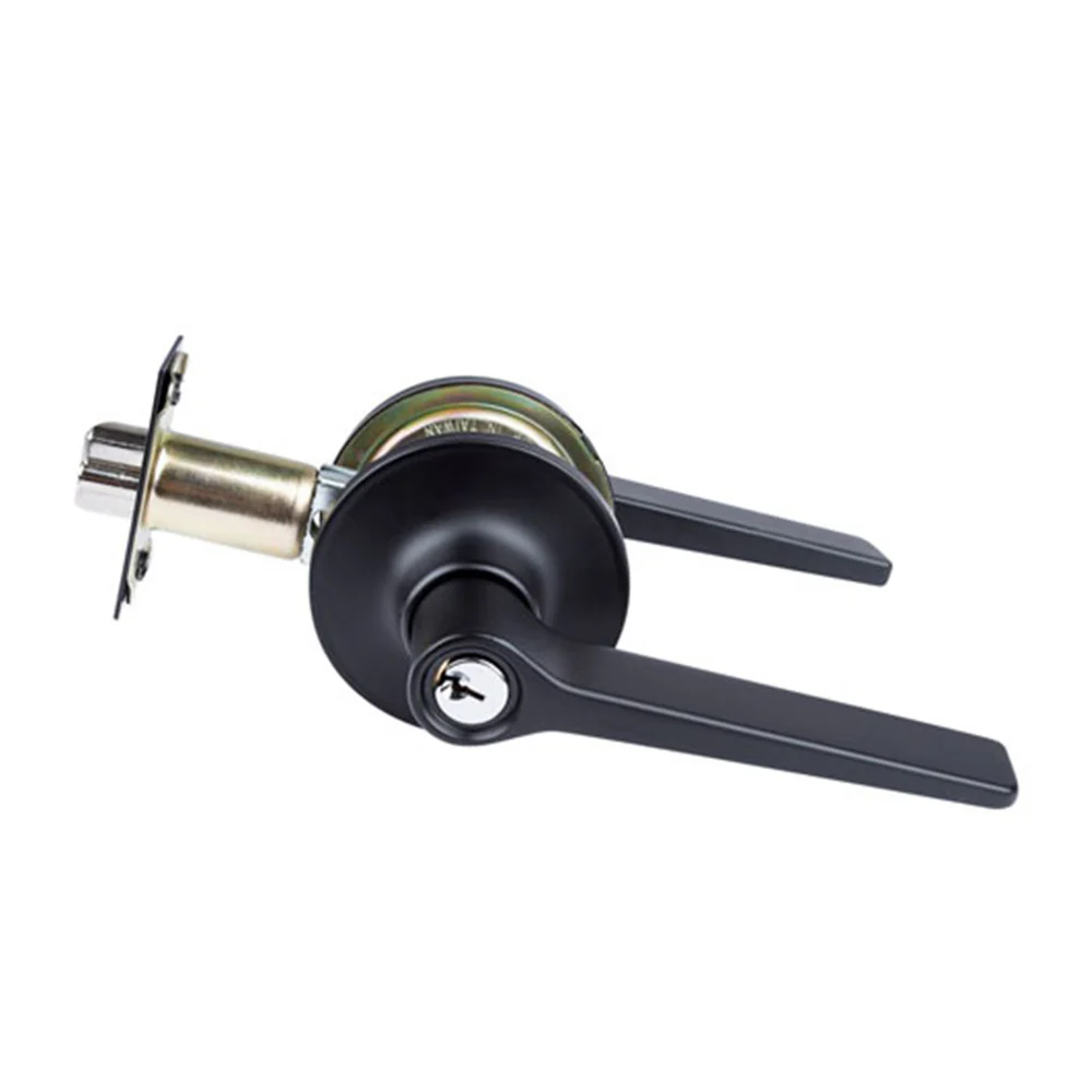 Brava Urban Straight Entrance Door lever Set Adjustable Matt Black LEX900B - Image 3