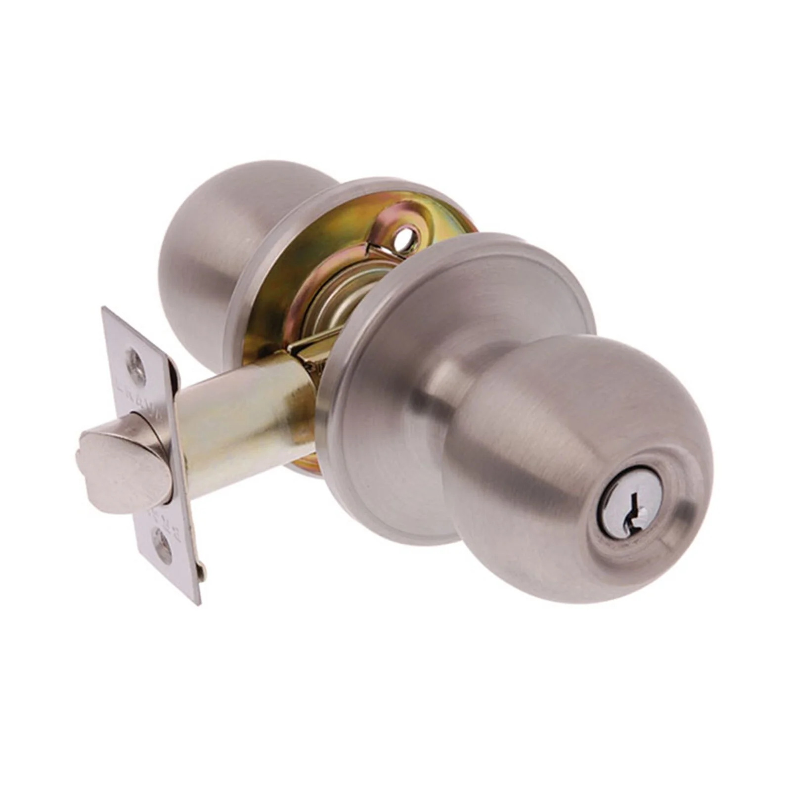 Brava Urban Tiebolt Entrance Knob Set with Adjustable 60-70mm Backset Satin Stainless Steel BRT3600B