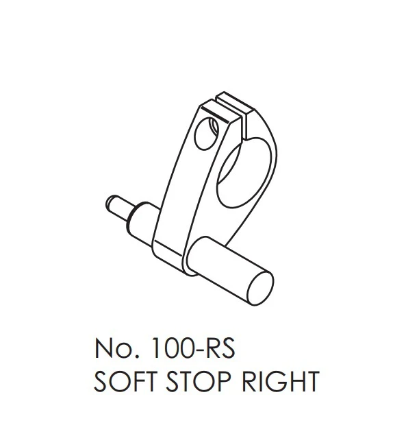 Brio 100LR+ Open Round Rail Timber Soft Stop - Image 4