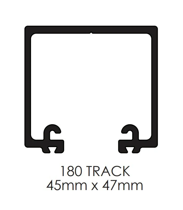 Brio 180 Aluminum Top Track Mill Finish - Image 4