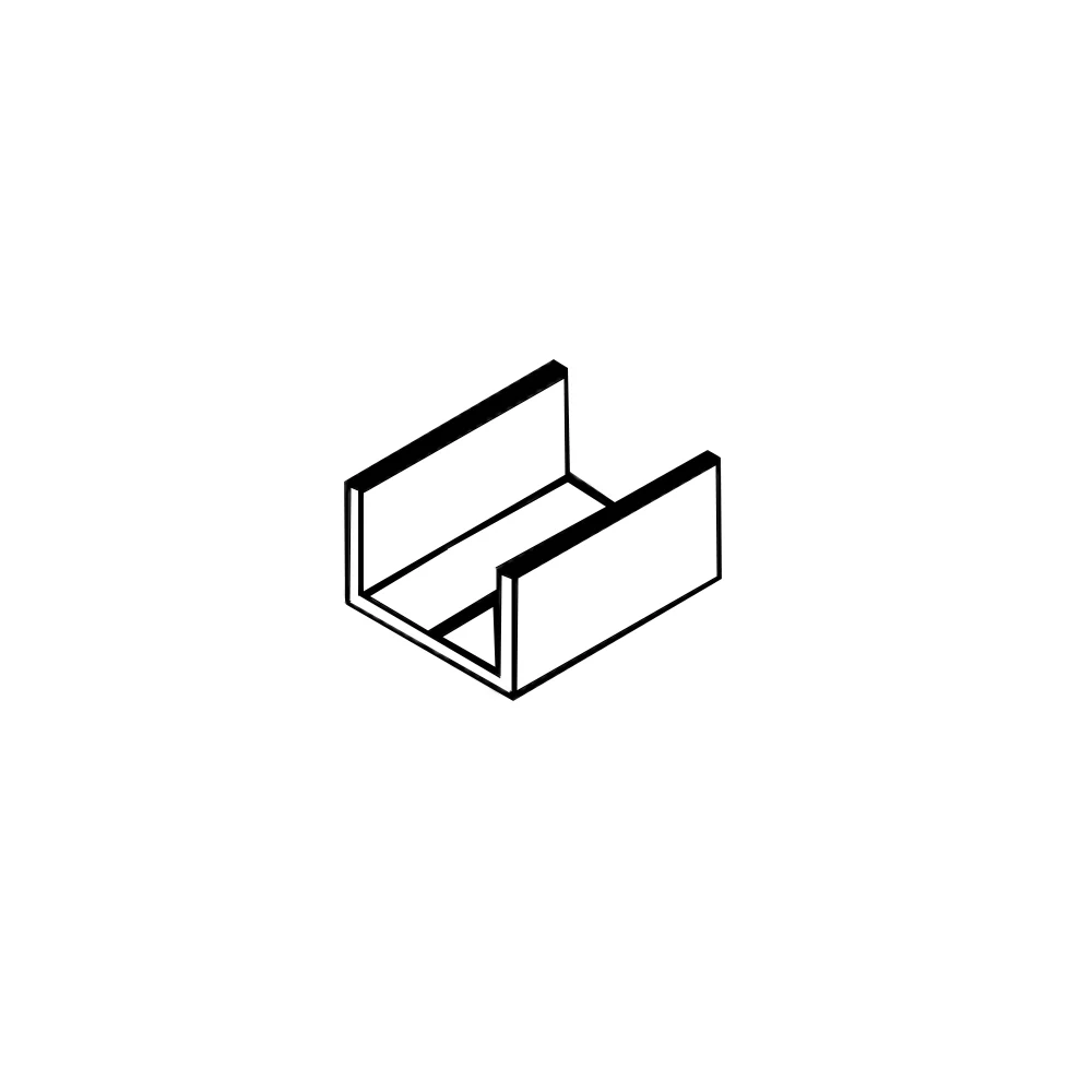 Brio 96 Series Bottom Channel Guide Anodised Aluminium - Available in Various Sizes - Image 5