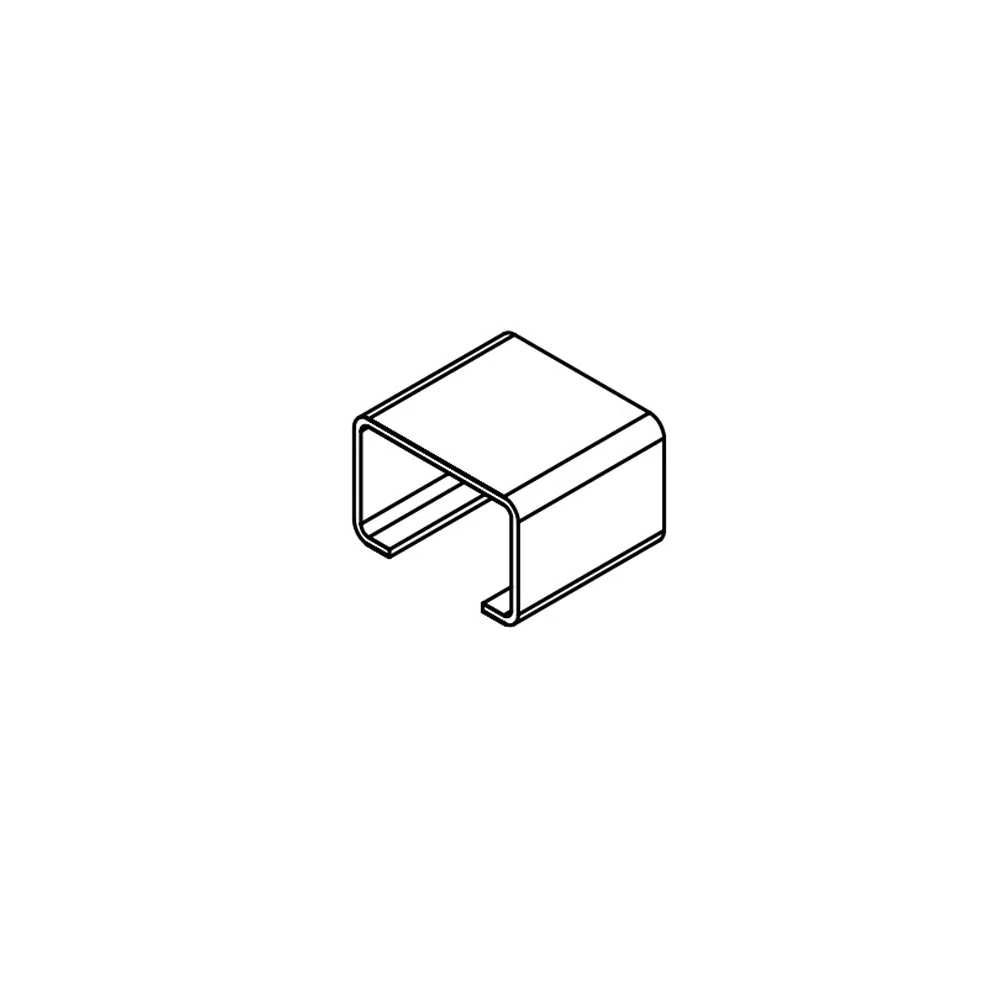 Brio Aluminum Top Guide Channel for Bottom Roller Sliding Panels  - Available in Various Sizes
