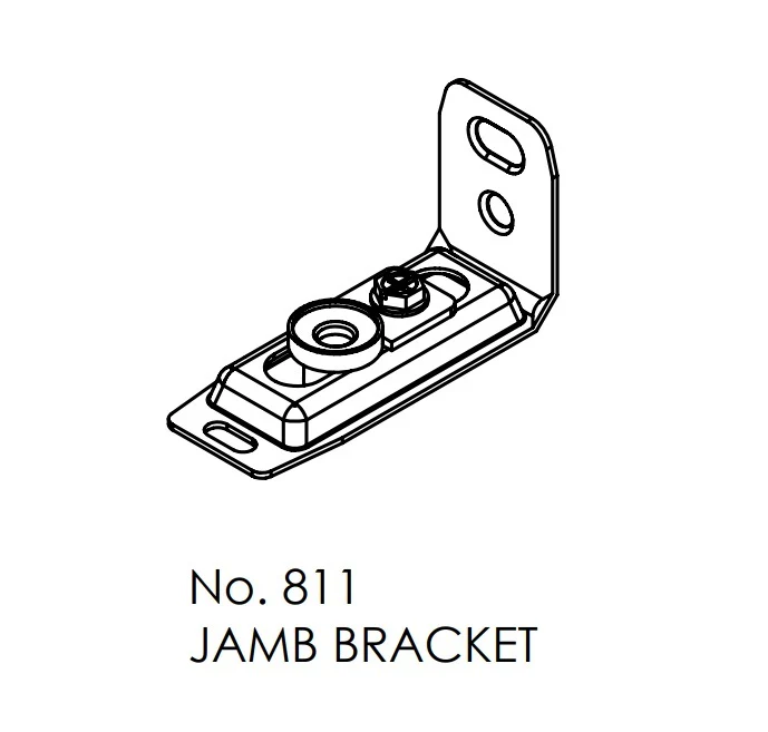 Brio Bottom Pivot Jamb Bracket 811 For Bifold 16KG Top Guided Interior Panels - Image 2