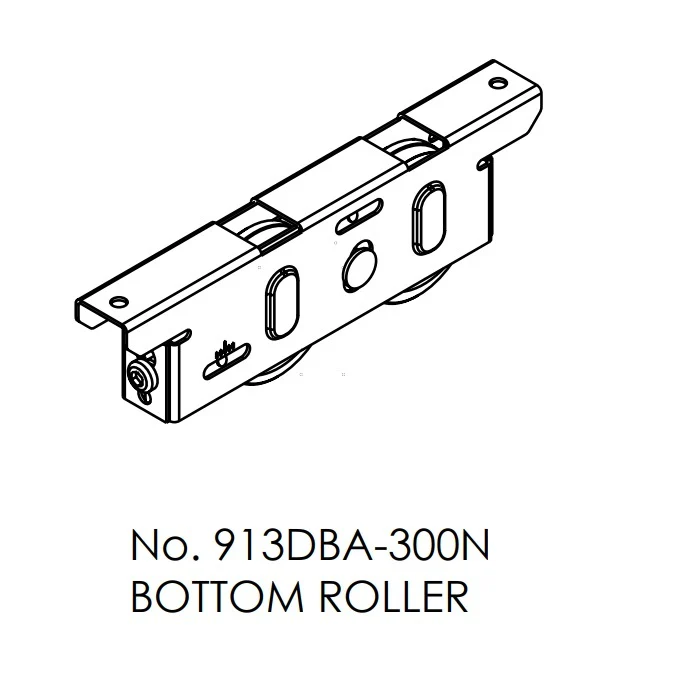 Brio Double Wheel Adjustable Roller 913DBA300N For Timberoll 300KG Sliding Panel