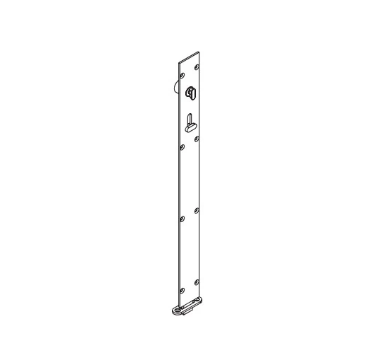 Brio Flush Bolt 456LESN-1 Square 450mm Lockable Satin Nickel