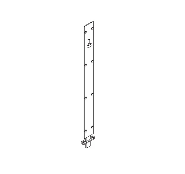 Brio Flush Bolt 456LSN Square 450mm Satin Nickel