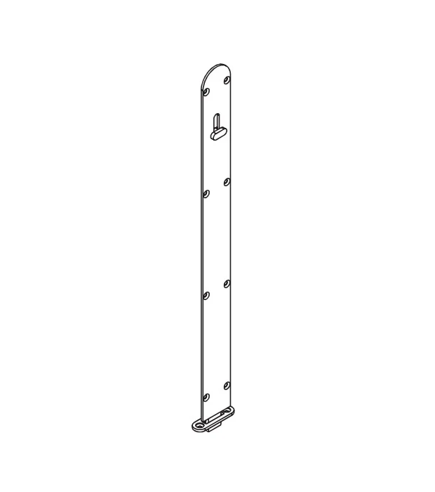 Brio Flush Bolt Round Satin Nickel 450mm 456RLSN