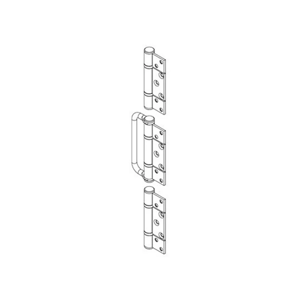 Brio Intermediate Hinge Handle Set - Available in Polished Brass and Satin Stainless Steel - Image 2