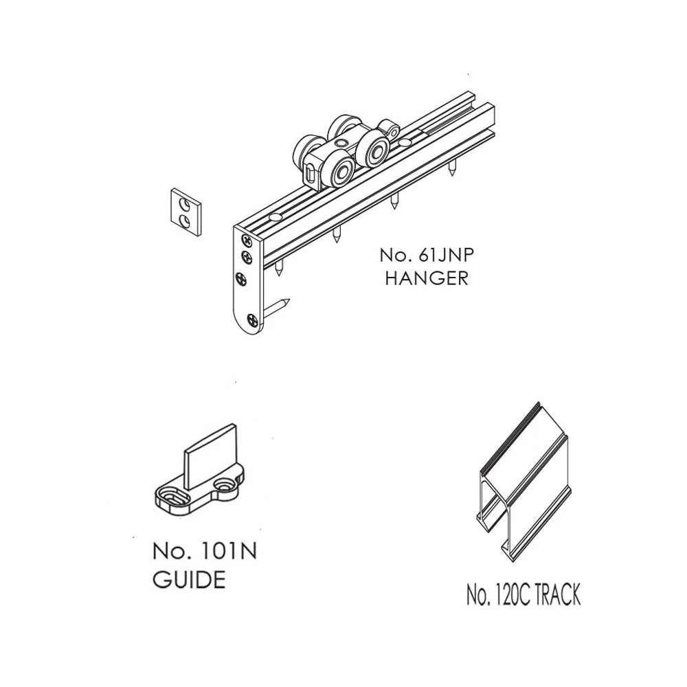 Brio Quick Run 120 Top Track 3000mm Ceiling Mount Kit BROQR120KIT3 - Image 2