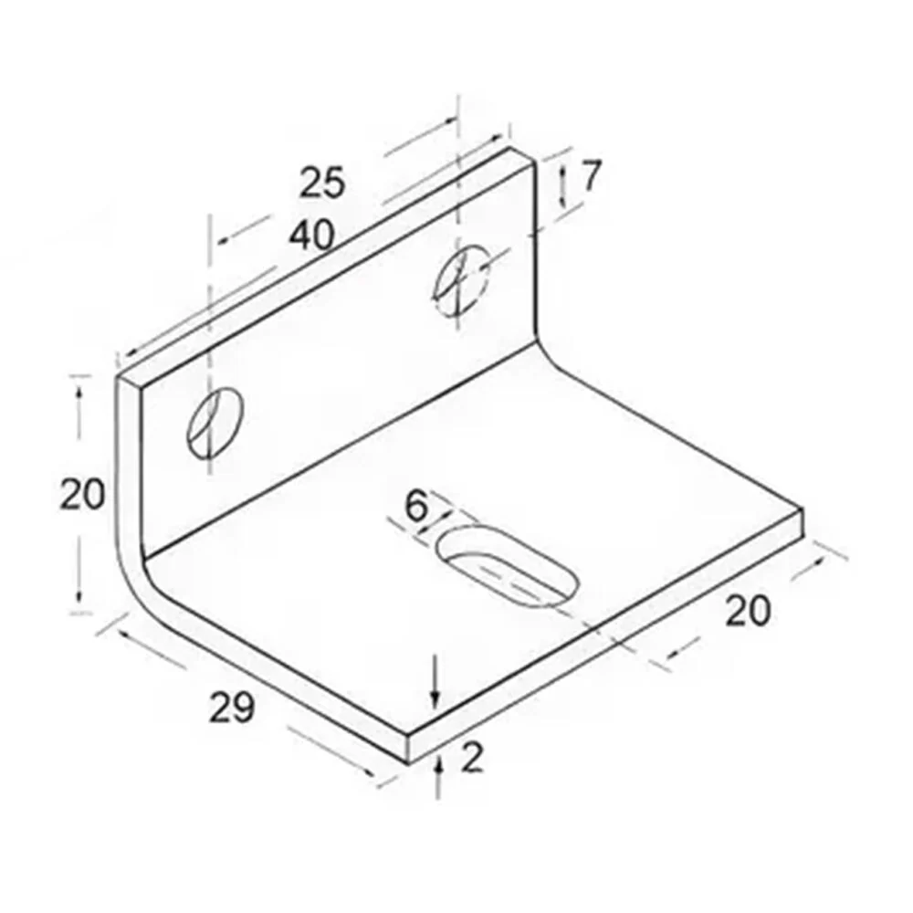 Brio Wall Fix Brackets with Fasteners Single Run Zinc Plated Pack of 5 91Z/5 - Image 2