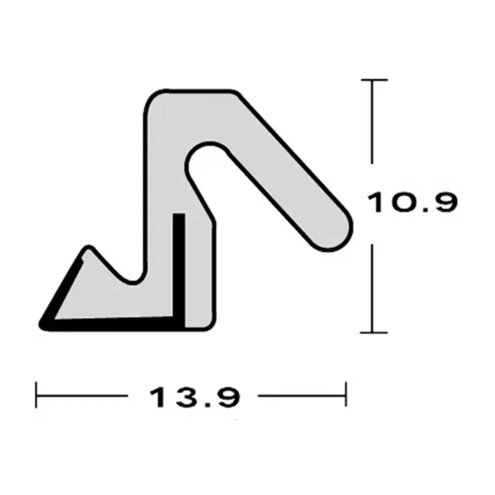 Brio Weatherfold 4s Frame Seal - Available in Various Finishes and Sizes - Image 2