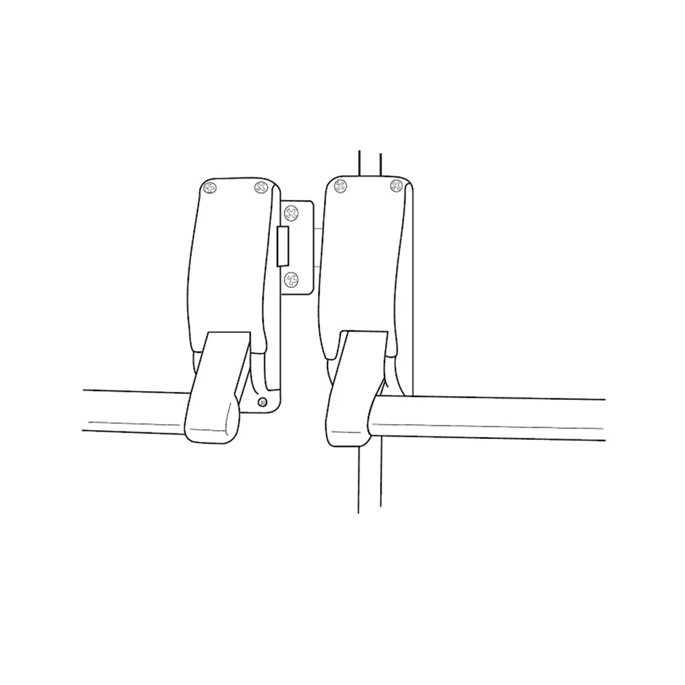 Briton Door Lock Pack B377 Panic Bar Double Door Selector Outside Lever Cylinder - Image 6