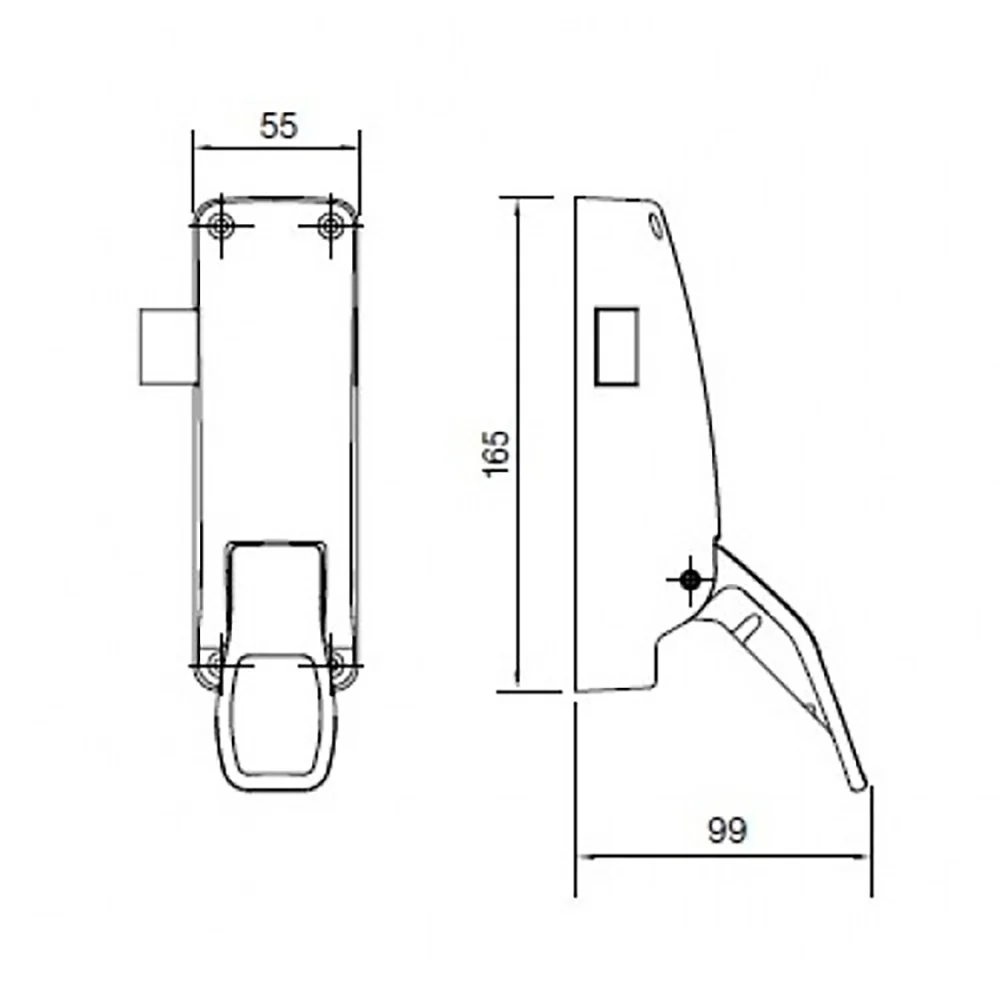 Briton Door Reversible Push Pad Rim Latch Commercial Grade Fire Rated B1438E/R/SE - Image 2