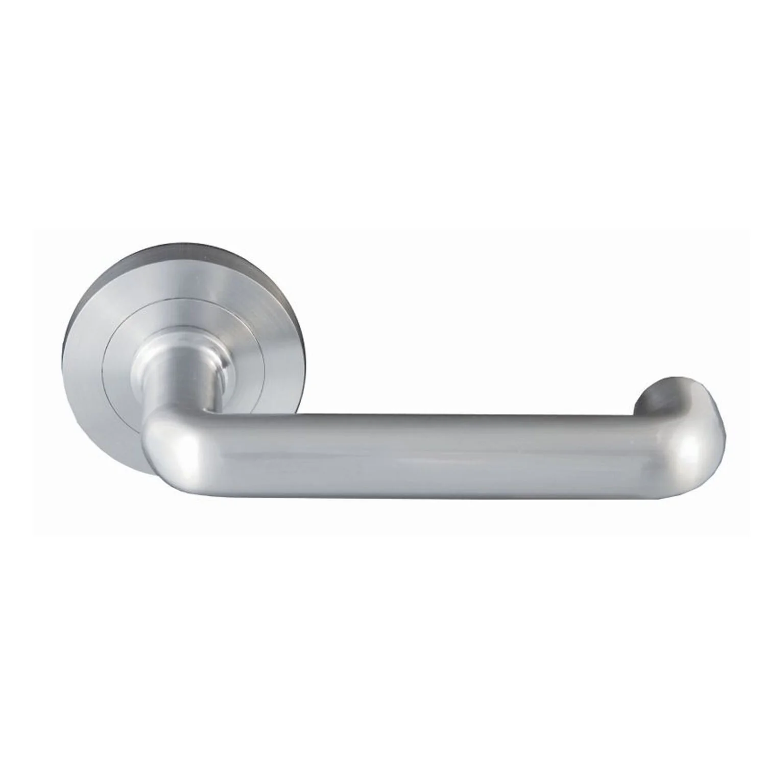 Builders Choice Door Lever on Round Rose Integrated Passage and Privacy Set - Image 2