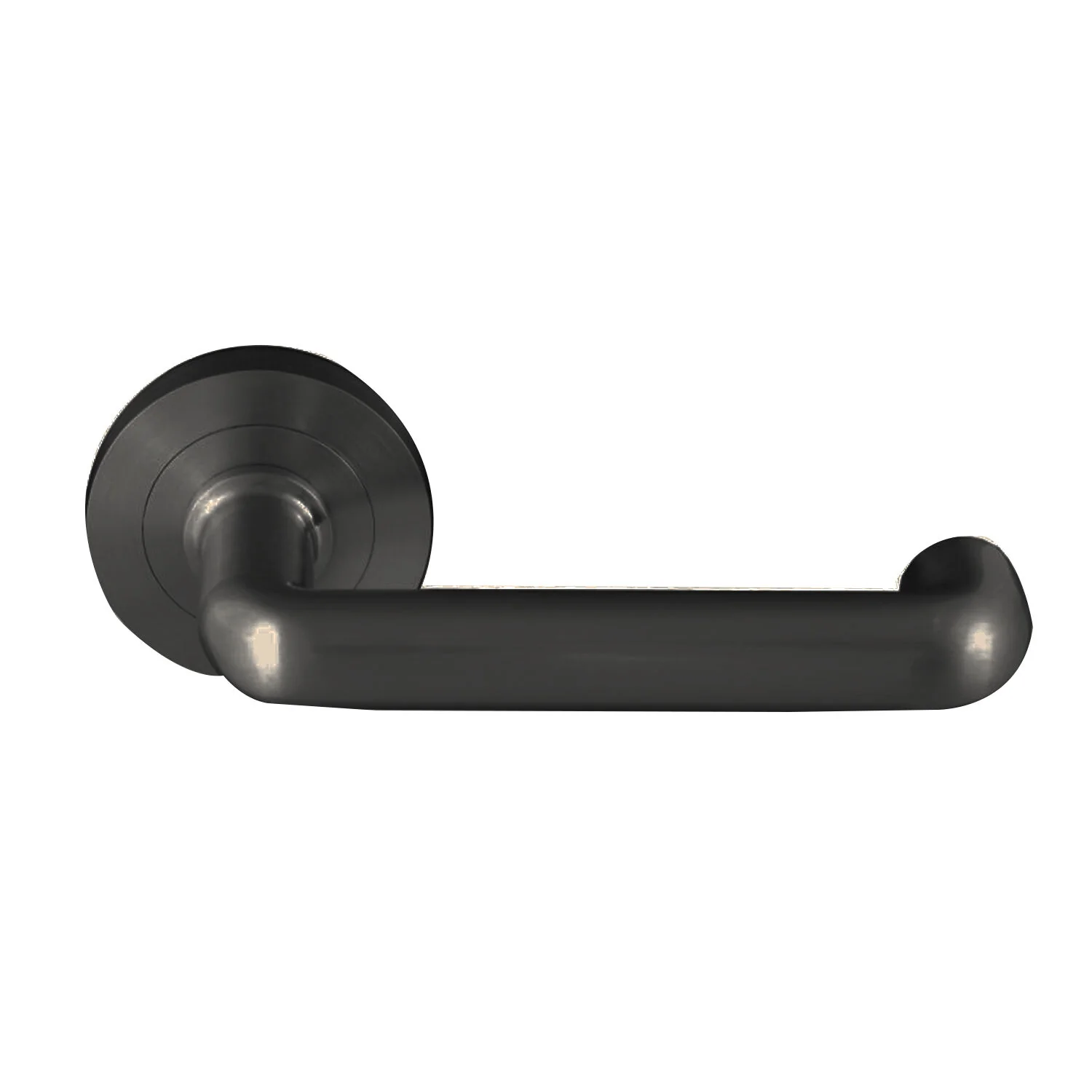 Builders Choice Door Lever on Round Rose Integrated Passage and Privacy Set - Image 3