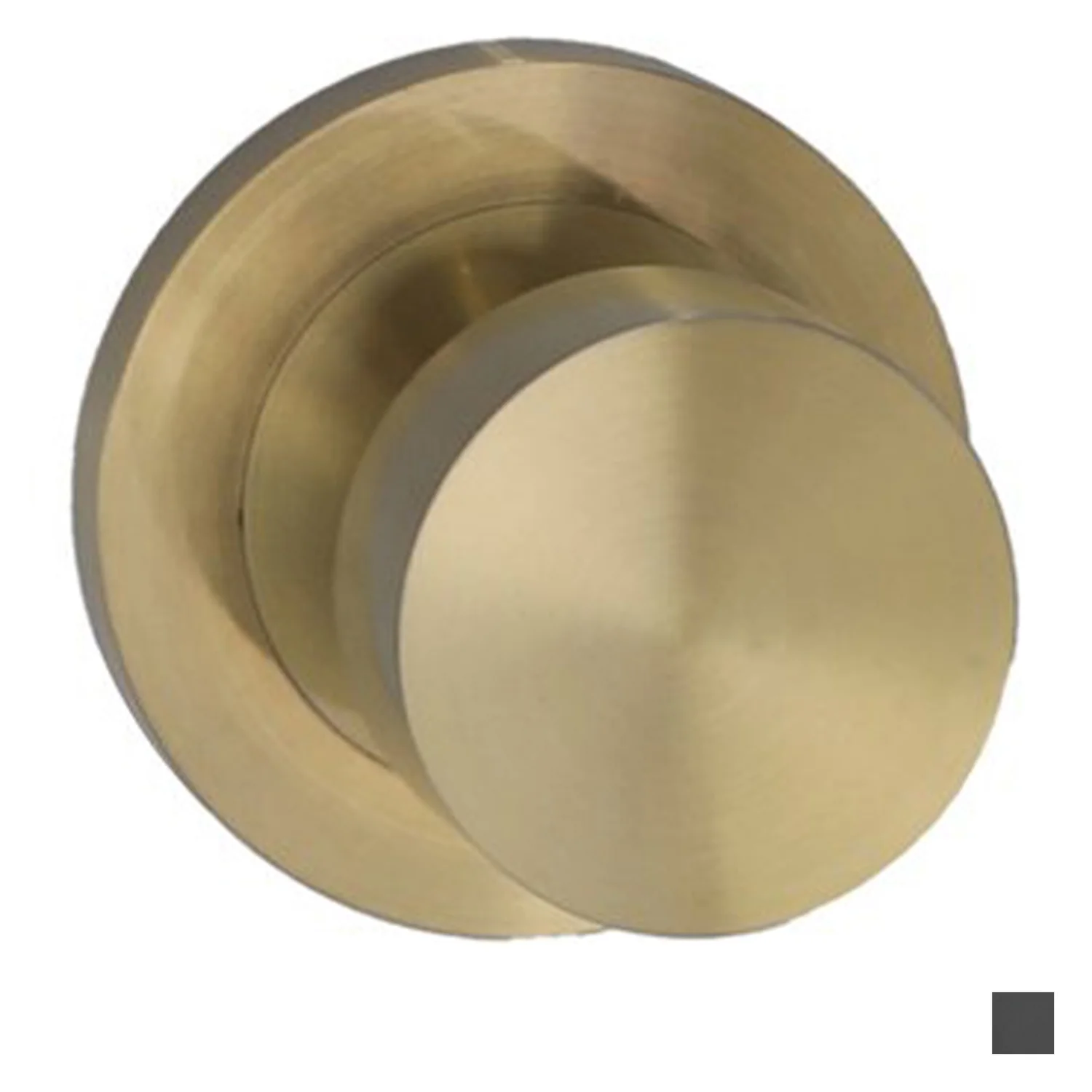 Builders Choice Flat Face Knob on Rose Passage Set 73mm - Available in Various Finishes