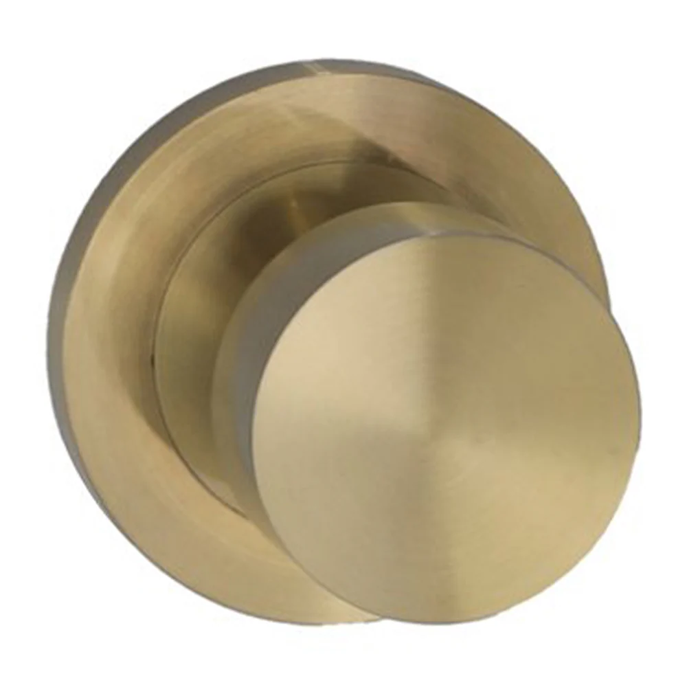 Builders Choice Flat Face Knob on Rose Passage Set 73mm - Available in Various Finishes - Image 3
