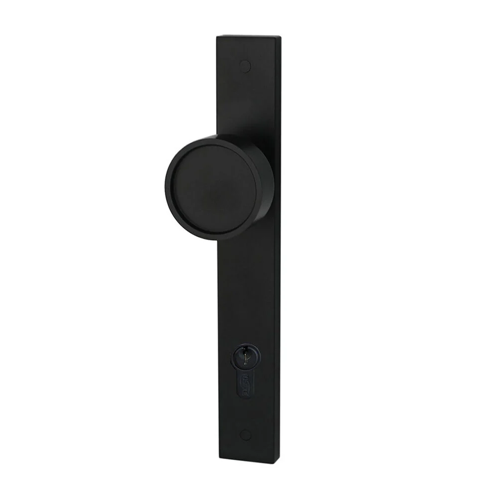 Builders Choice Long Plate Recessed Face Knob Black - Available in Various Functions - Image 3