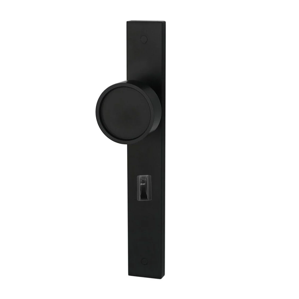Builders Choice Long Plate Recessed Face Knob Black - Available in Various Functions - Image 4