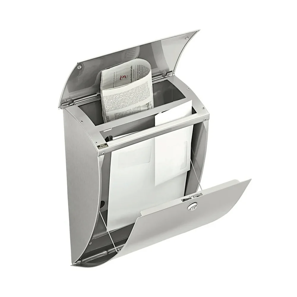 Burg-Wachter Milano Letter Box 488x352x182mm Stainless Steel 3483-ES - Image 6
