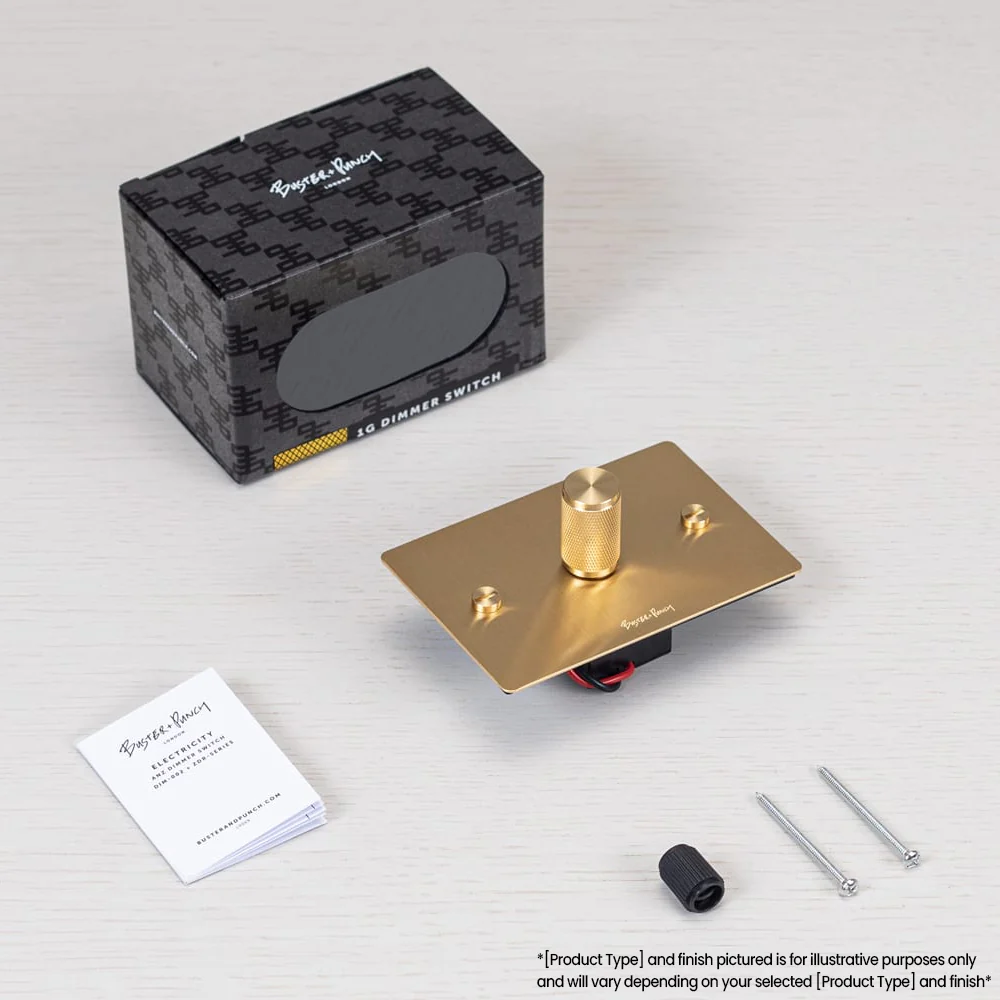 Buster and Punch 1G Dimmer Switch Diamond Cut Knurled Knob - Available in Various Finishes - Image 5