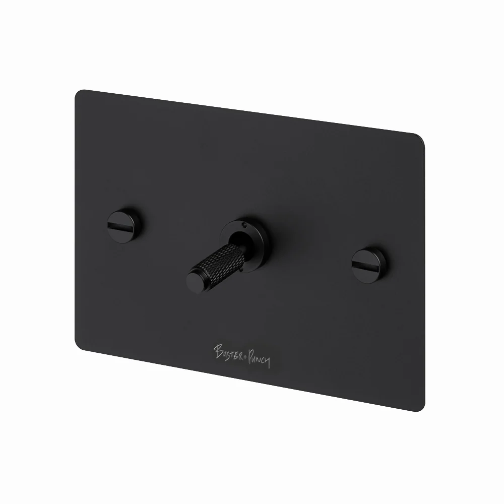 Buster and Punch 1G Toggle Switch Solid Metal Flat Plate - Available in Various Finishes - Image 5