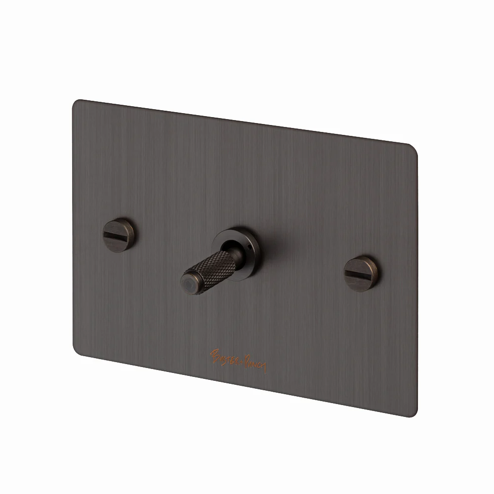 Buster and Punch 1G Toggle Switch Solid Metal Flat Plate - Available in Various Finishes - Image 7