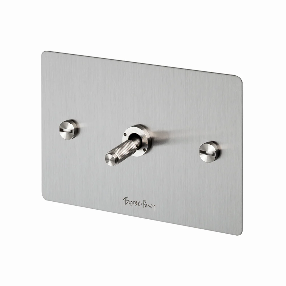 Buster and Punch 1G Toggle Switch Solid Metal Flat Plate - Available in Various Finishes - Image 8