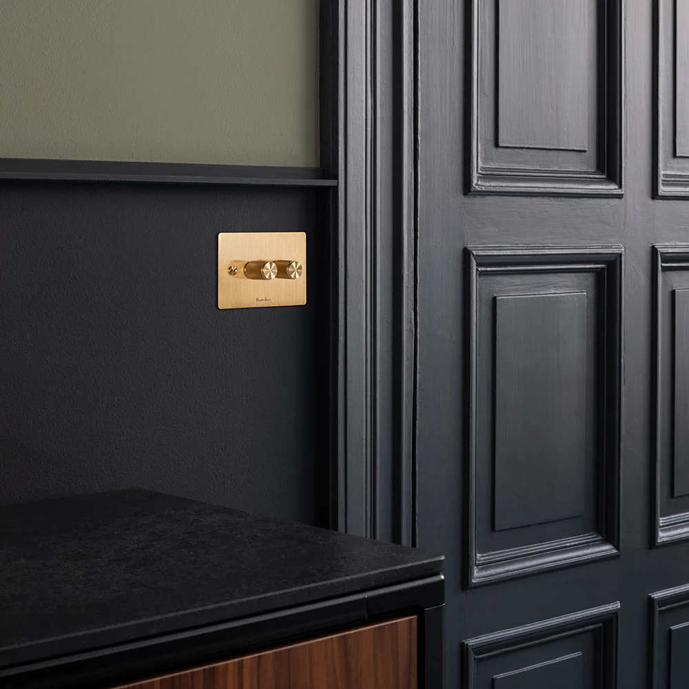 Buster and Punch 2G Dimmer Switch Diamond Cut Knurled Knob - Available in Various Finishes - Image 2