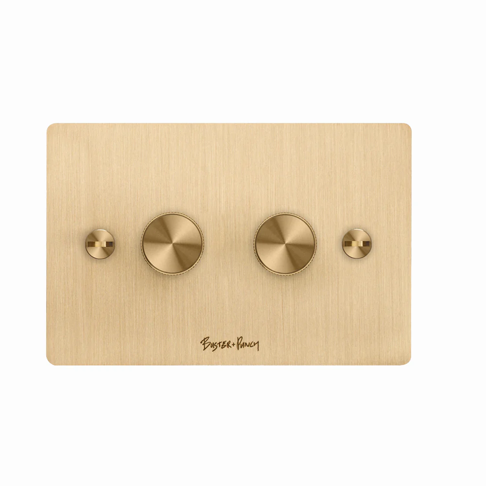 Buster and Punch 2G Dimmer Switch Diamond Cut Knurled Knob - Available in Various Finishes - Image 3