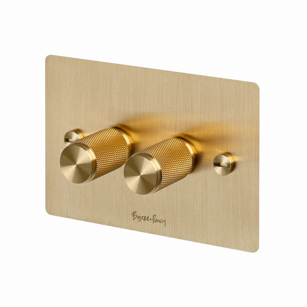 Buster and Punch 2G Dimmer Switch Diamond Cut Knurled Knob - Available in Various Finishes - Image 4