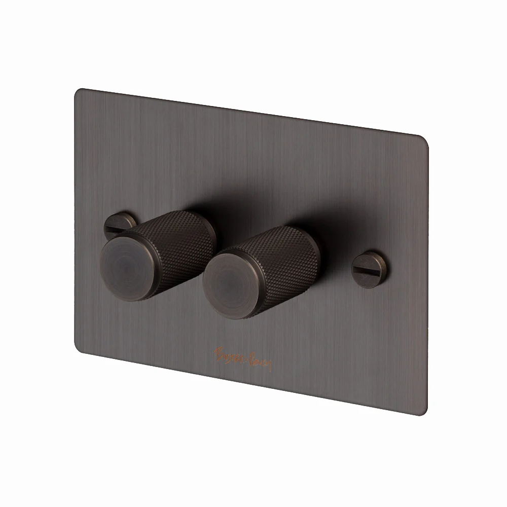 Buster and Punch 2G Dimmer Switch Diamond Cut Knurled Knob - Available in Various Finishes - Image 9
