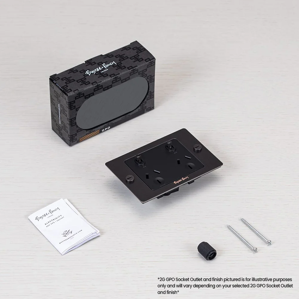 Buster and Punch 2G GPO Socket Outlet - Available in Various Finishes - Image 4